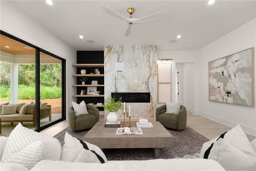 Furnished interior view inside a new home in , Roswell (Image 15).