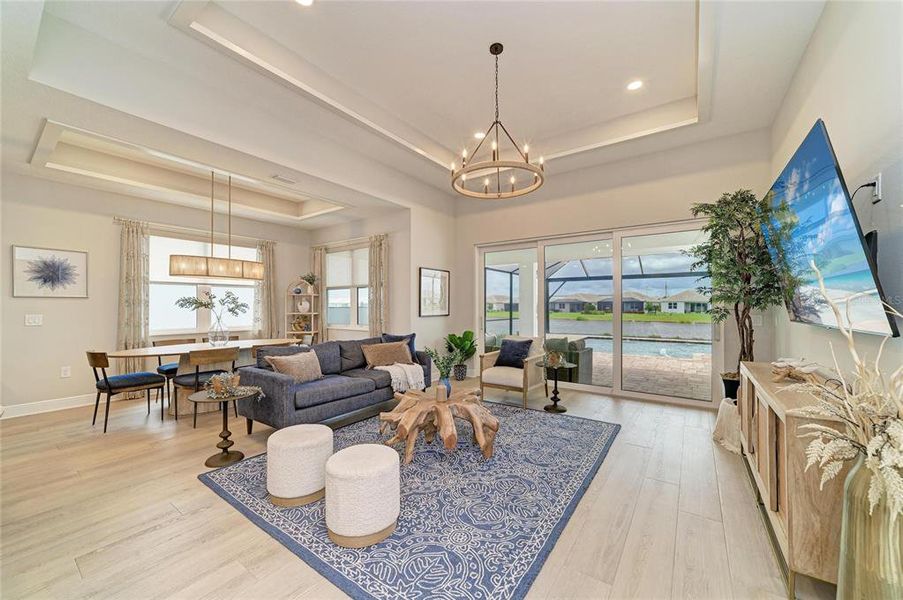 Furnished interior view inside a new home in , Sarasota (Image 13). Furnished interior view inside a new home in , Sarasota (Image 13).
