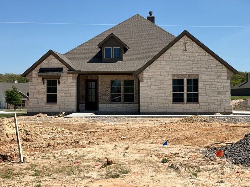 In-progress construction of a new home in Oak Grove Addition, Springtown, TX (Image 11).