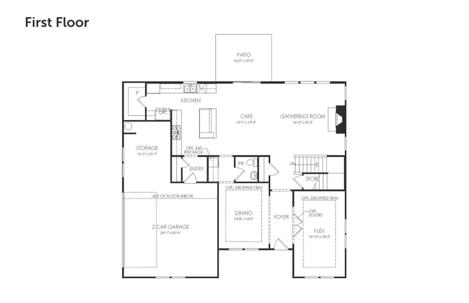 2D floor plan layout for the Foxwood by John Wieland in Iverly, Canton, GA (Image 4). 2D floor plan layout for the Foxwood by John Wieland in Iverly, Canton, GA (Image 4).