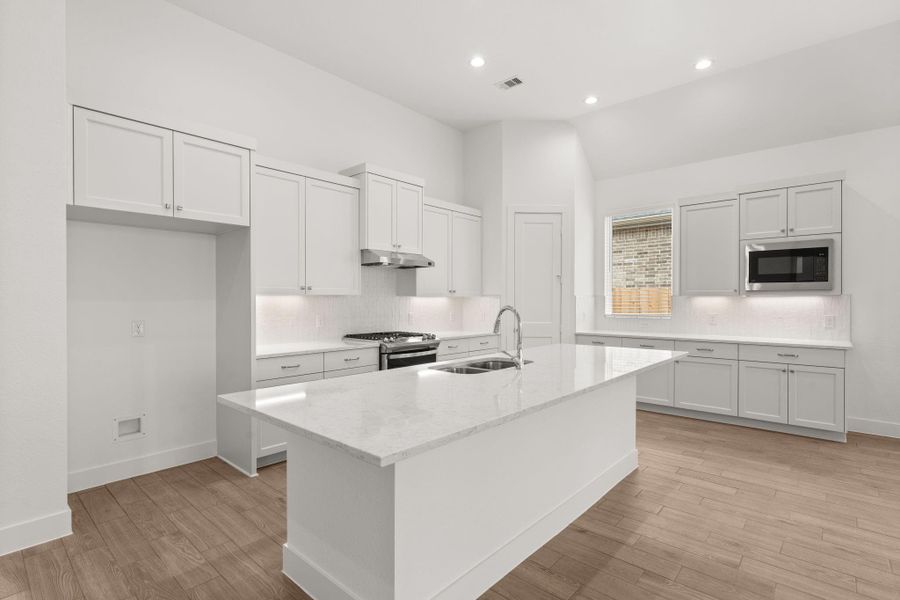 Furnished interior view inside a new home in The Woodlands Hills, Willis (Image 6).