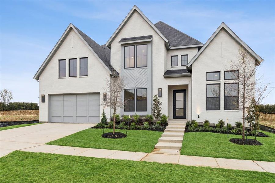 Featuring beautiful white brick with complementary contemporary trim color and multiple gables, this dream home offers outstanding curb appeal! Featuring beautiful white brick with complementary contemporary trim color and multiple gables, this dream home offers outstanding curb appeal!