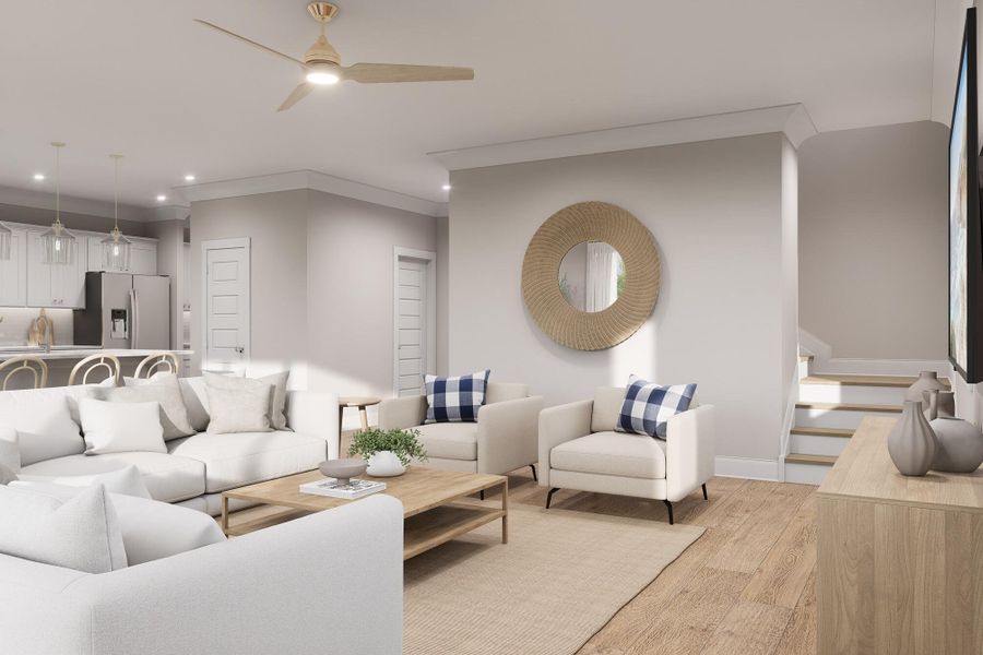 Furnished interior view inside a new home in Rivers Reach, Yemassee (Image 26).