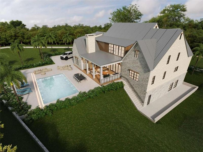 Exterior details and patio area of a home in , Buford (Image 3).