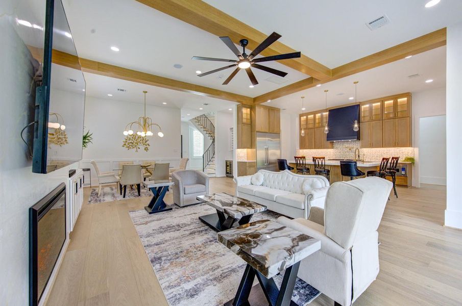 Furnished interior view inside a new home in , Houston (Image 10). Furnished interior view inside a new home in , Houston (Image 10).