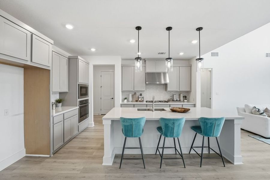 Furnished interior view inside a new home in Santa Rita Ranch, Liberty Hill (Image 5).