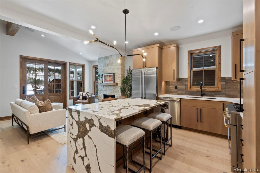 Furnished interior view inside a new home in , Breckenridge (Image 6).