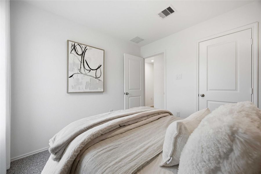 Furnished interior view inside a new home in Pineapple Square, Houston (Image 18). Furnished interior view inside a new home in Pineapple Square, Houston (Image 18).