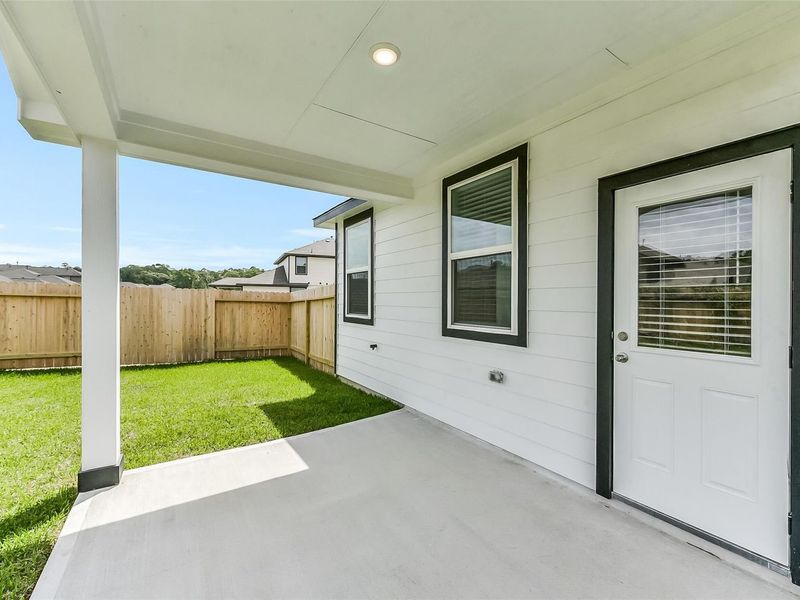Exterior details and patio area of a home in Liberty Estates, Cleveland (Image 4).