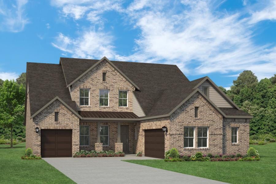 Representative exterior photo of a completed home built from the Louis - 70 ft Home Site by Rockwell Homes in Nelson Lake Estates, Rockwall, TX (Image 32). Representative exterior photo of a completed home built from the Louis - 70 ft Home Site by Rockwell Homes in Nelson Lake Estates, Rockwall, TX (Image 32).