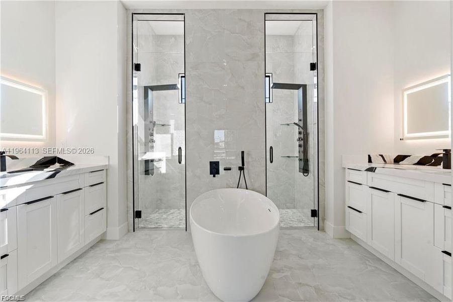 Furnished interior view inside a new home in , Cape Coral (Image 9).