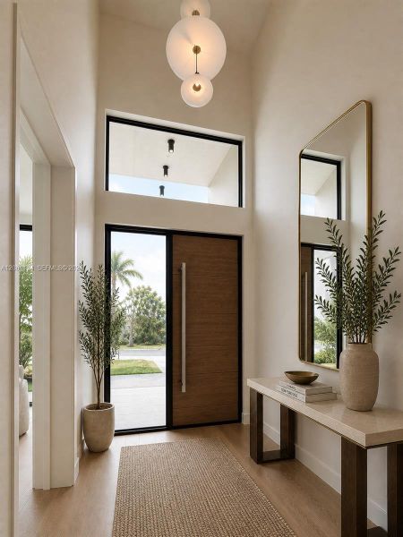 Furnished interior view inside a new home in , Hollywood (Image 6).