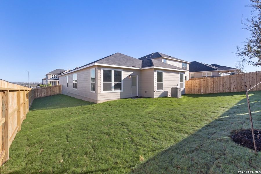 Exterior details and patio area of a home in Knox Ridge, Converse (Image 21). Exterior details and patio area of a home in Knox Ridge, Converse (Image 21).