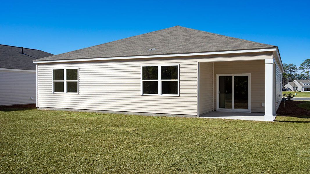 Representative exterior details of a home built from the KERRY by D.R. Horton in Longleaf Village, Rincon (Image 3).