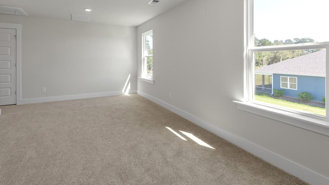 Representative unfurnished interior of a home built from the WREN by D.R. Horton in Indigo Preserve, Leland (Image 27). Representative unfurnished interior of a home built from the WREN by D.R. Horton in Indigo Preserve, Leland (Image 27).