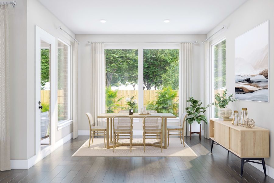 Representative furnished interior of a home built from the Carmine by Tri Pointe Homes in Trillium, Richmond (Image 8).