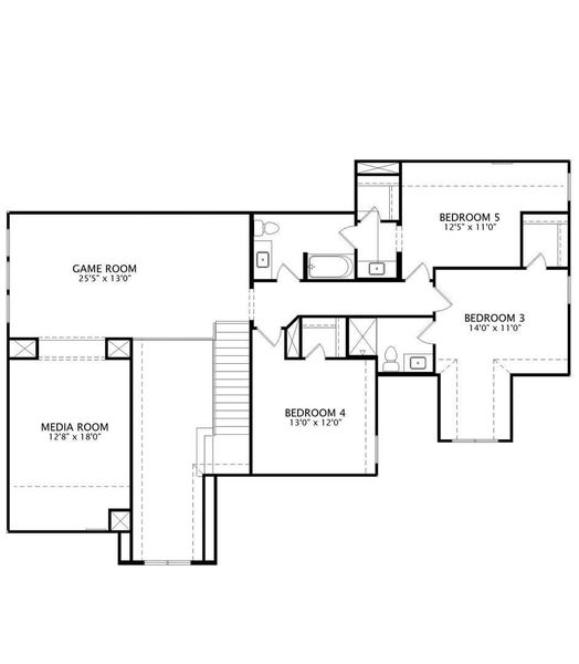 A versatile floor plan showcasing diverse living spaces and comfortable bedrooms.