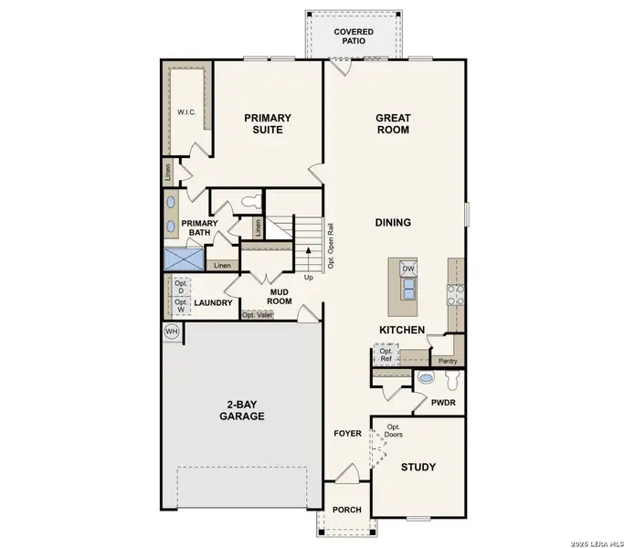 2D floor plan layout of this home in Cinco Lakes, San Antonio, TX (Image 2). 2D floor plan layout of this home in Cinco Lakes, San Antonio, TX (Image 2).