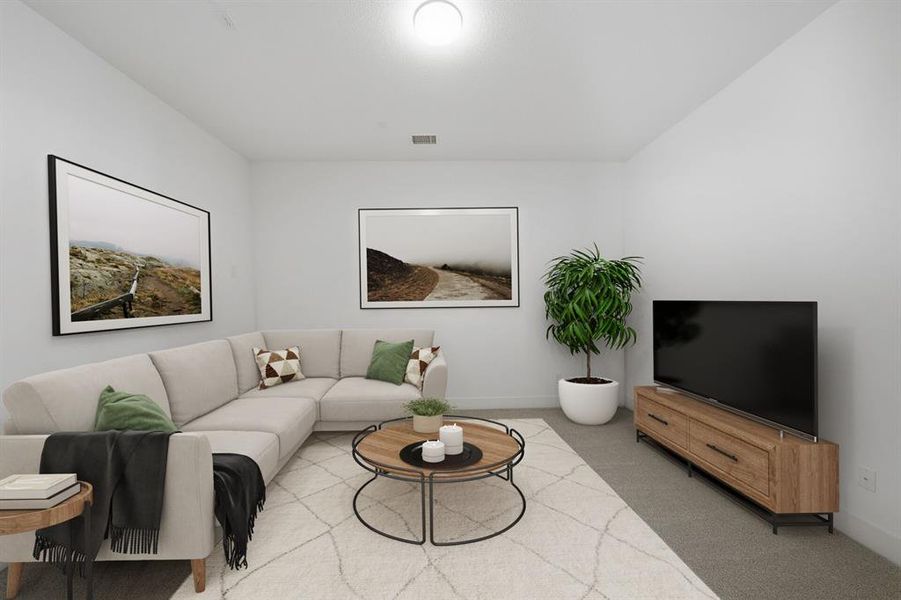 Furnished interior view inside a new home in Quail Hollow, Rockwall (Image 7).