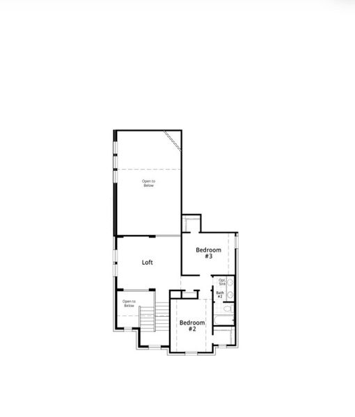 2D floor plan layout for the Lynnwood by Highland Homes in Mantua Point, Van Alstyne, TX (Image 31).