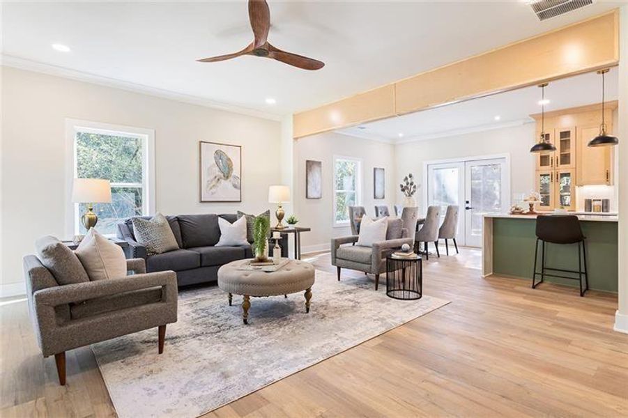 Furnished interior view inside a new home in , Decatur (Image 15).