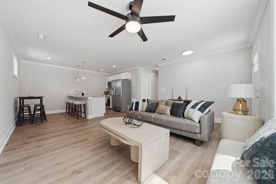 Furnished interior view inside a new home in , Hickory (Image 8).