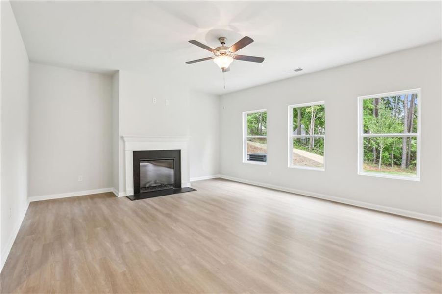 Spacious, unfurnished interior of a new home in The Hills at Cedar Creek, Winder (Image 20). Spacious, unfurnished interior of a new home in The Hills at Cedar Creek, Winder (Image 20).