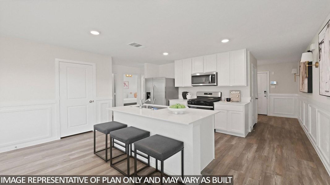 Furnished interior view inside a new home in Porters Mill, New Caney (Image 3).