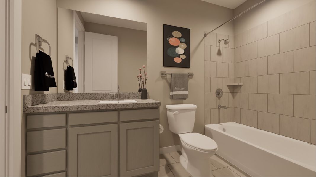 Representative furnished interior of a home built from the Lakeway by Tricoast Homes in La Segarra 40', Brookshire (Image 24).