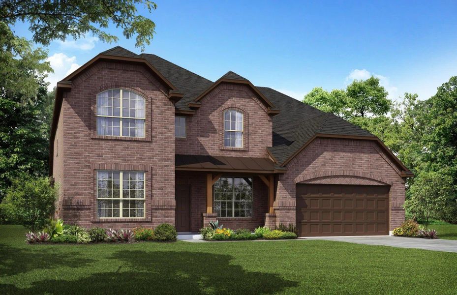 Elevation B | Concept 3218 at Villages of Walnut Grove in Midlothian, TX by Landsea Homes