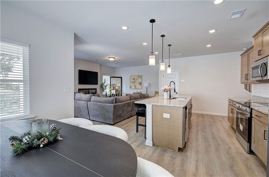 Furnished interior view inside a new home in , Cartersville (Image 8).