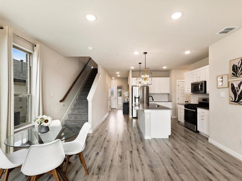 Furnished interior view inside a new home in , Forney (Image 13). Furnished interior view inside a new home in , Forney (Image 13).