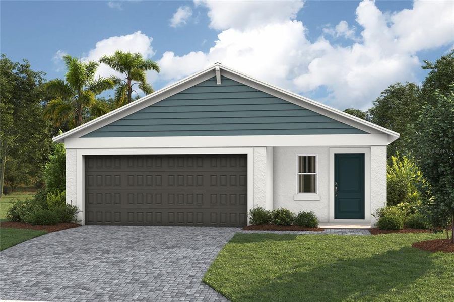 Front exterior of a new home in Pasadena Ridge, Dade City, FL, highlighting curb appeal (Image 1). Front exterior of a new home in Pasadena Ridge, Dade City, FL, highlighting curb appeal (Image 1).