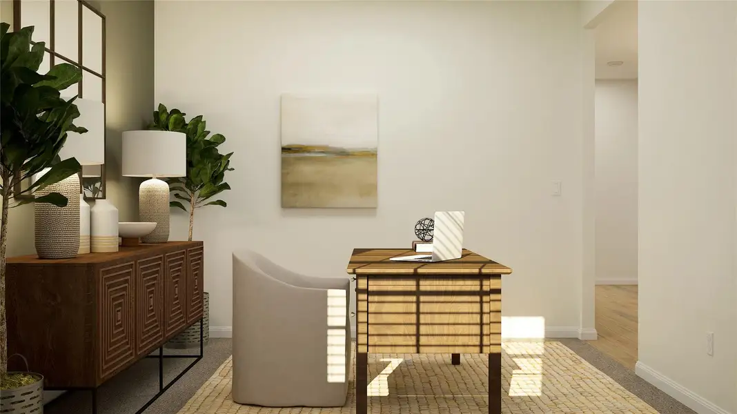 Furnished interior view inside a new home in Lively Ranch: Highlands Collection, Georgetown (Image 16).