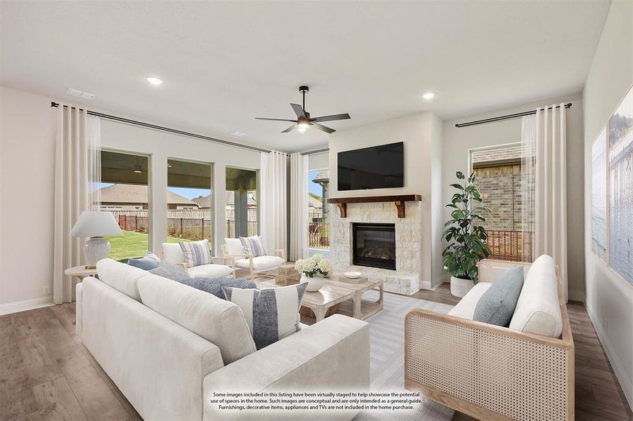 Furnished interior view inside a new home in Abe's Landing, Granbury (Image 7). Furnished interior view inside a new home in Abe's Landing, Granbury (Image 7).