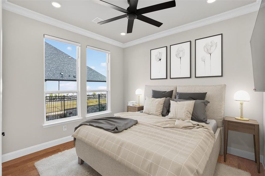 Furnished interior view inside a new home in , Fort Worth (Image 6).