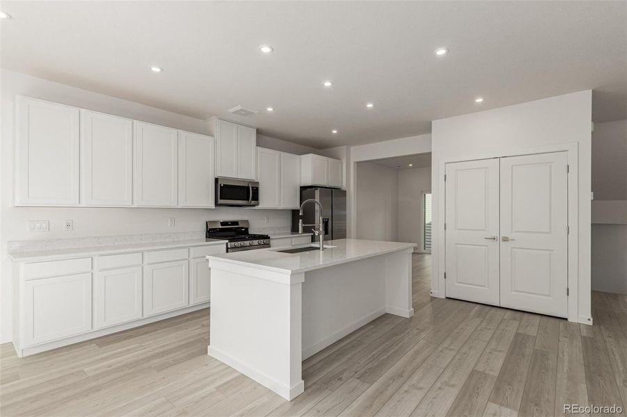 Furnished interior view inside a new home in Victory Ridge, Colorado Springs (Image 7).