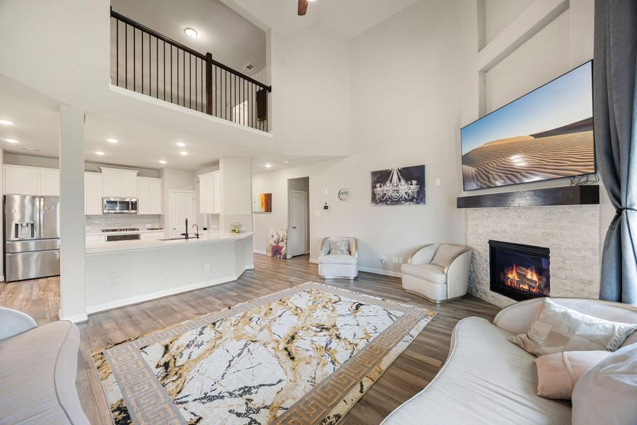 Furnished interior view inside a new home in Sunterra 60ft, Katy (Image 7).