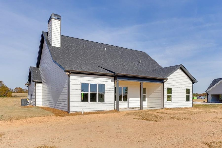 Exterior details and patio area of a home in , Hartwell (Image 4). Exterior details and patio area of a home in , Hartwell (Image 4).