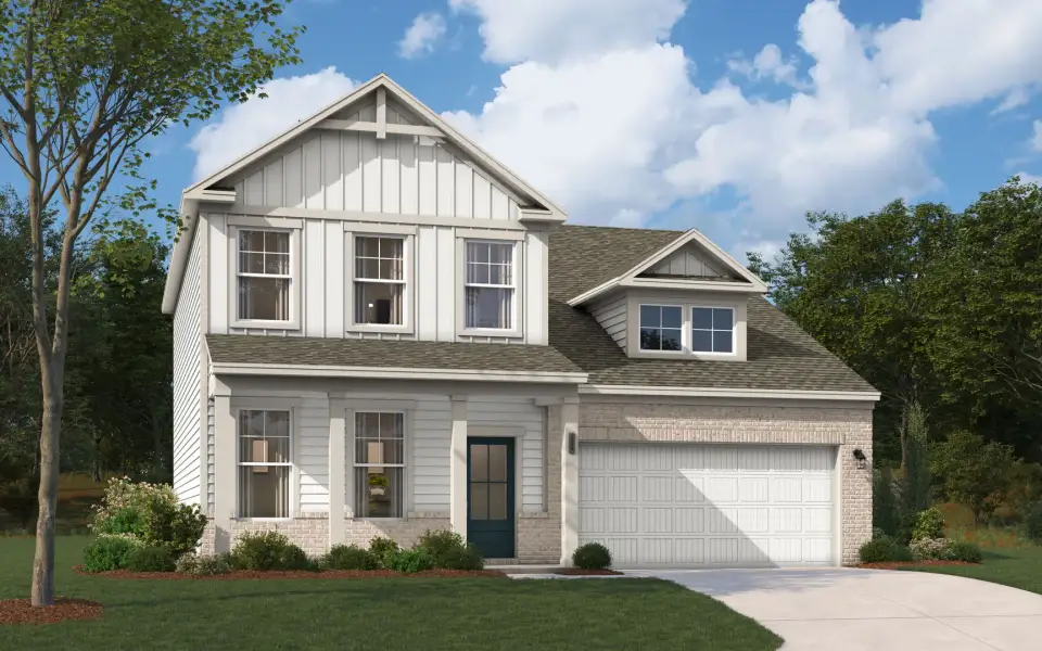 Representative exterior photo of a completed home built from the The Fenton by Stanley Martin Homes in Bell Meadows, Winnabow, NC (Image 11).