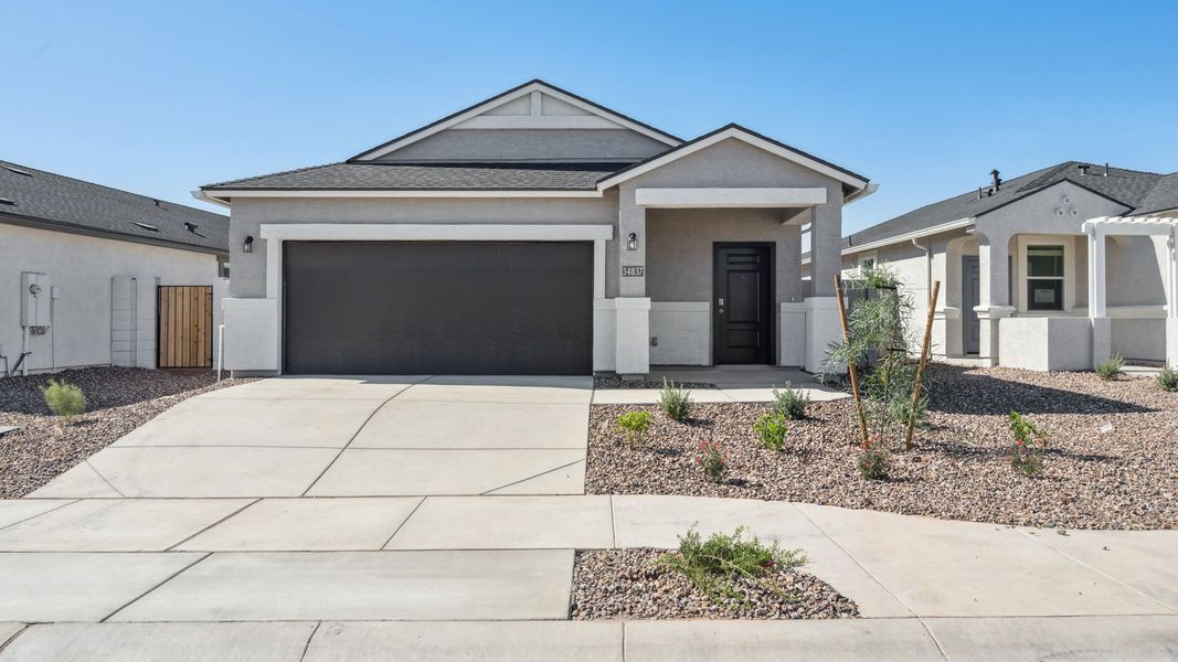 Representative exterior photo of a completed home built from the Harper by D.R. Horton in Elena Trails, Maricopa, AZ (Image 20). Representative exterior photo of a completed home built from the Harper by D.R. Horton in Elena Trails, Maricopa, AZ (Image 20).