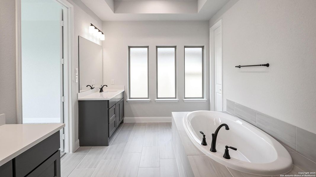 Furnished interior view inside a new home in Meadows Of Mill Creek 50', Seguin (Image 9).