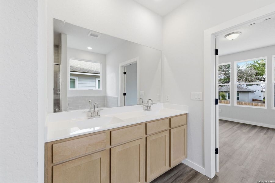 Furnished interior view inside a new home in The Meadows at Hunters Ranch, San Antonio (Image 9).