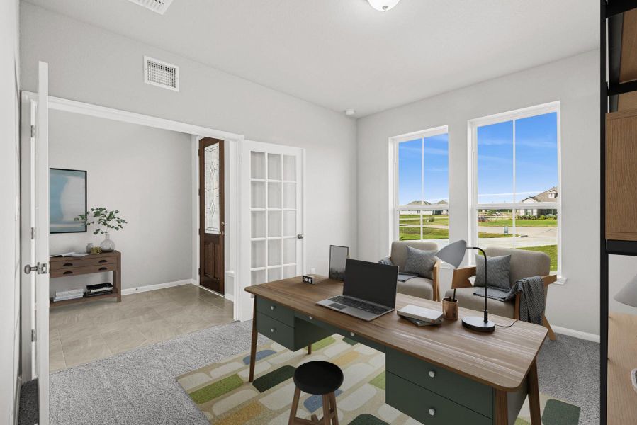 Convenient home office (*Photo not of actual home and used for illustration purposes only.)