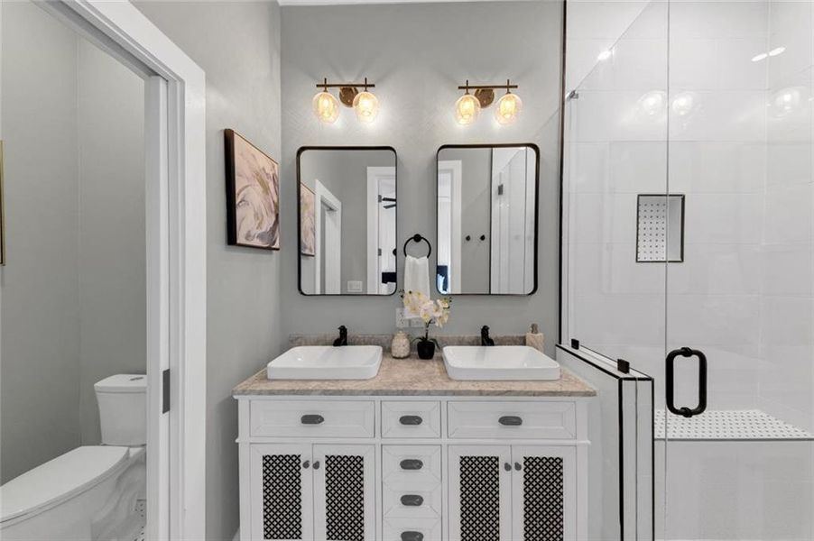 Furnished interior view inside a new home in , Atlanta (Image 14).