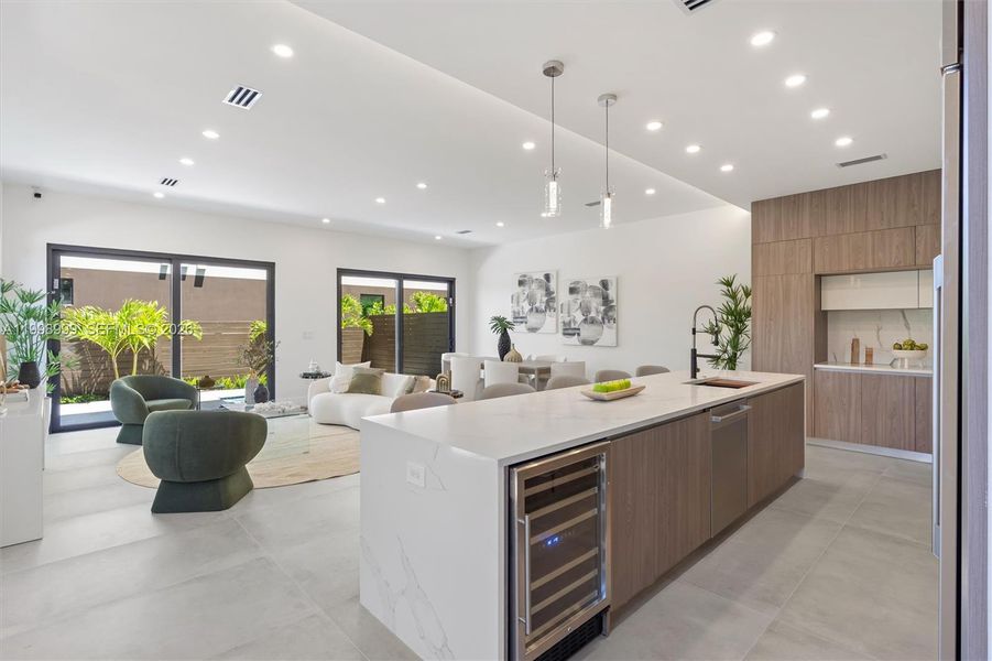 Furnished interior view inside a new home in , Fort Lauderdale (Image 6).