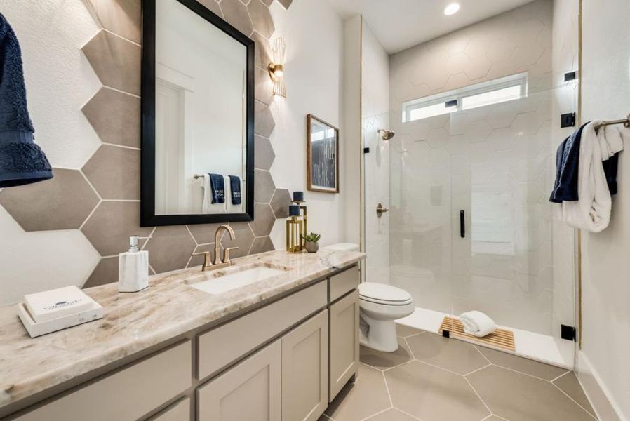 Representative furnished interior of a home built from the Grand Signature by Grand Homes in Grand Oaks, Celina (Image 23).