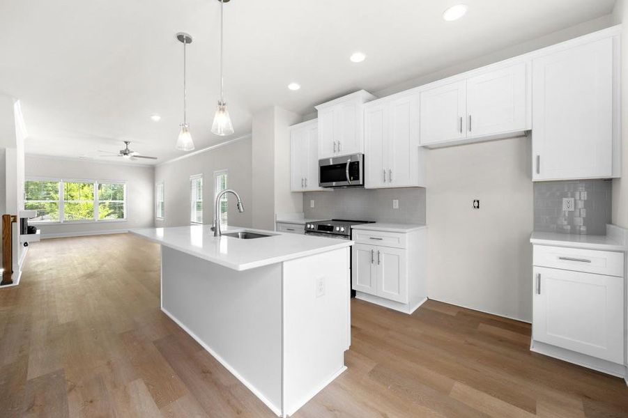 Furnished interior view inside a new home in Magnolia Grove, Mableton (Image 6). Furnished interior view inside a new home in Magnolia Grove, Mableton (Image 6).