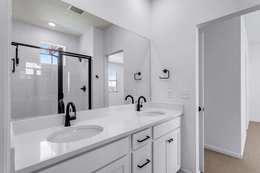Furnished interior view inside a new home in Westside Crossing Townhomes, Berthoud (Image 4).