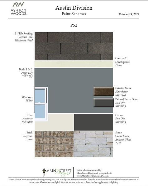 Sample of building materials used in homes in The Cottages at La Cima, San Marcos (Image 7).